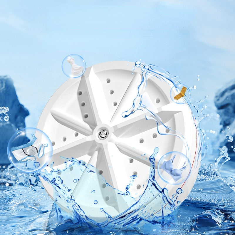 Portable Washing Machine, Mini Ultrasonic Washing Machine 3 in 1 Dishwasher