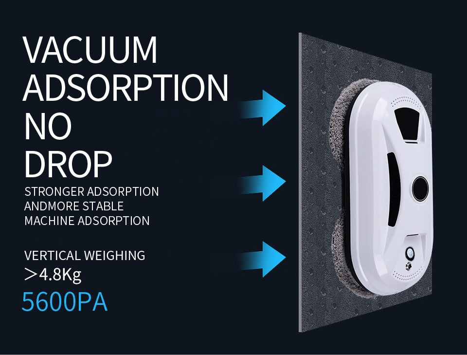 Window Vacuum Cleaning Robot with Remote Control