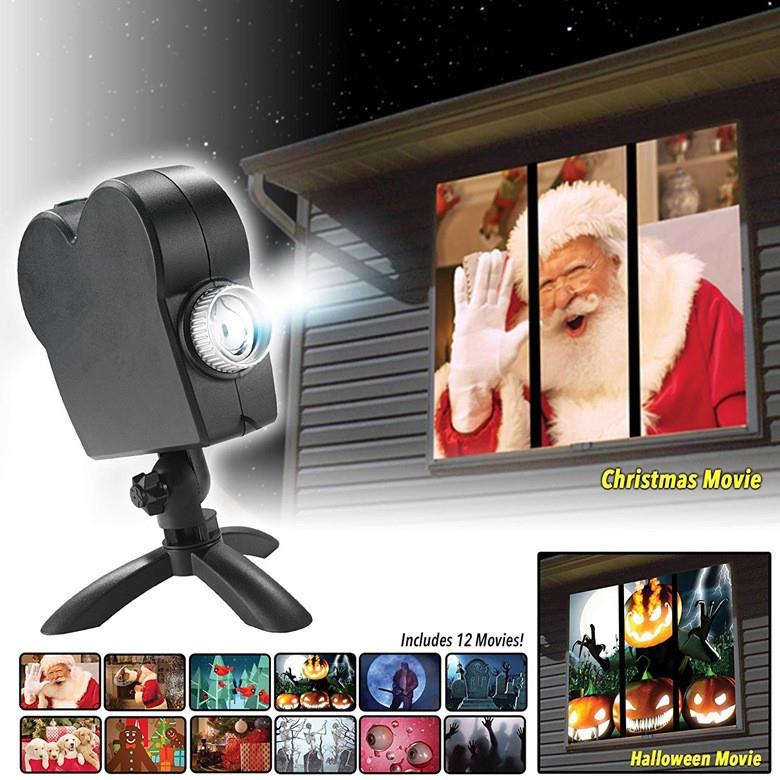 Halloween and Christmas Window Projector