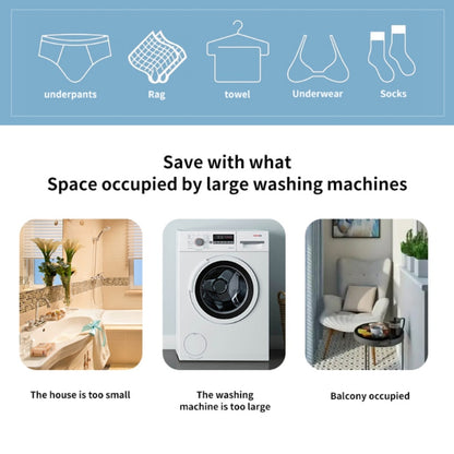 Portable Washing Machine, Mini Ultrasonic Washing Machine 3 in 1 Dishwasher